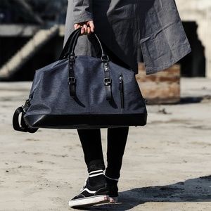 *Last one* Blue Overnight Travel Weekender Bag